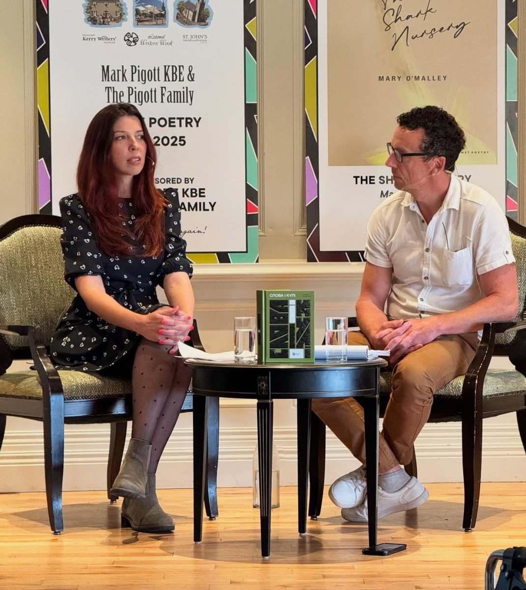 On Sunday, at the <a href="/WritersWeek/">Writers' Week</a>, I presented my book, "Words and Bullets," about Ukrainian writers and journalists at the war, to the Irish audience 🇺🇦🇮🇪