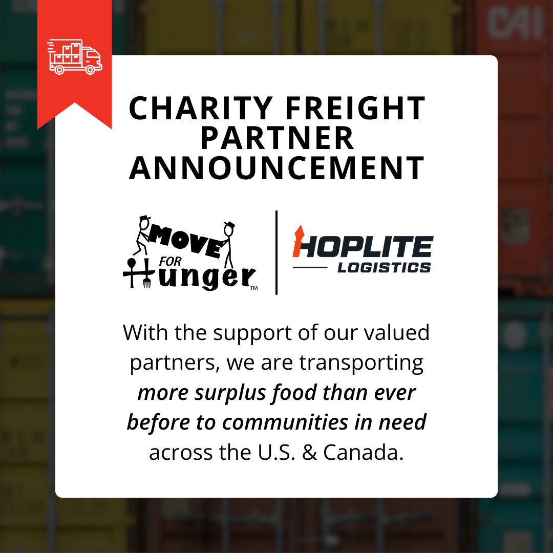 MoveForHunger's tweet image. Help us give a big Move For Hunger welcome to @shiphoplite! Their support will help us move 20,000 meals to communities in need across the U.S. & Canada. Together, we can make every mile count.
#MoveForHunger #EndHunger