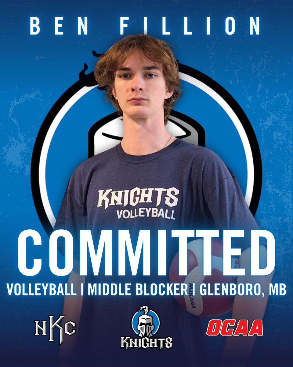 🚨 NEW SIGN ALERT 🚨 Ben Fillion is the newest member of our Knights Men’s Volleyball program!

Welcome Ben!

Program: Mechanical Engineering (Co-op)
High School: Glenboro School
Club Team: Phoenix Volleyball Club

#goknights 🏐