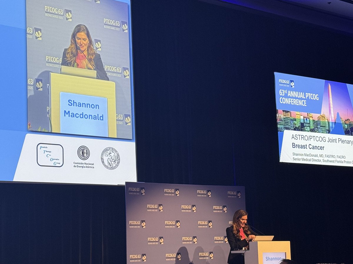 MyrsiniIoakeim's tweet image. Truly inspired to hear the clinical chair of RadComp Dr. Shannon MacDonald @ShannonMacDonMD present in the PTCOG-ASTRO plenary session at #PTCOG63.
✅ Accrual complete — 1,238 patients
💙 A landmark trial in breast cancer radiation
👏 Incredible commitment from the team to…