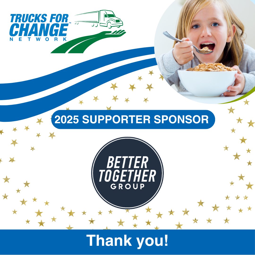 THANK YOU FOR POWERING OUR JOURNEY - BETTER TOGETHER GROUP HELPS FUEL TRUCKS FOR CHANGE IN 2025!

We’re excited to announce Better Together Group as a new sponsor of the Trucks for Change Network in 2025! Their  generous support is helping us deliver food and essential supplies.