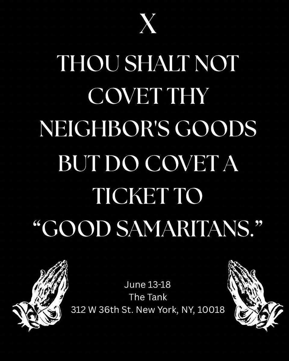 MY SHOW IS HAPPENING IN A FEW DAYS. “Good Samaritans” by <a href="/farso1996/">Madison Fargo</a> 

Get tickets here: thetanknyc.org/calendar-1/goo…