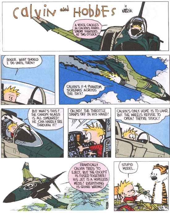 #CalvinandHobbes40 For as long as I remember, I was a poor model builder. The fault was my impatience to take the time to build it as instructed. Leave it to Bill Watterson and Calvin to understand.