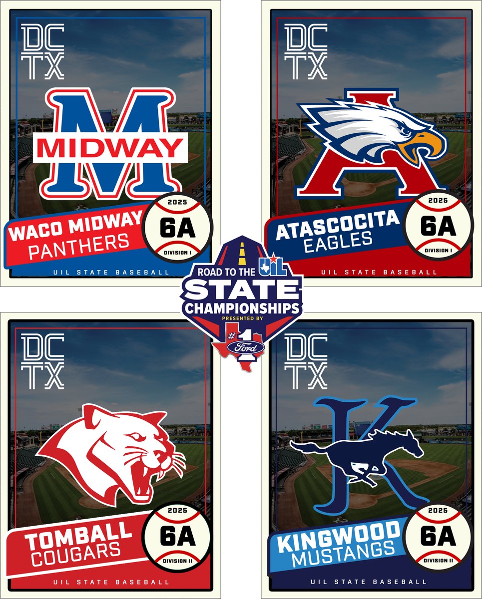 Dave Campbell's Texas Football โ TexasFootball.com (@dctf) on Twitter photo The Road to the State Championships brought to you by Your Texas Ford Dealers has led these teams here to the #UILSTATE championships!
Good luck to all of the teams out in Austin for the baseball state championshipโพ๏ธ๐
#DCTX #Baseball #Texas #Highschool <a href="/ntxford/">North Texas Ford</a> <a href="/greatertxford/">Greater Texas Ford</a> The Road to the State Championships brought to you by Your Texas Ford Dealers has led these teams here to the #UILSTATE championships!
Good luck to all of the teams out in Austin for the baseball state championshipโพ๏ธ๐
#DCTX #Baseball #Texas #Highschool <a href="/ntxford/">North Texas Ford</a> <a href="/greatertxford/">Greater Texas Ford</a>