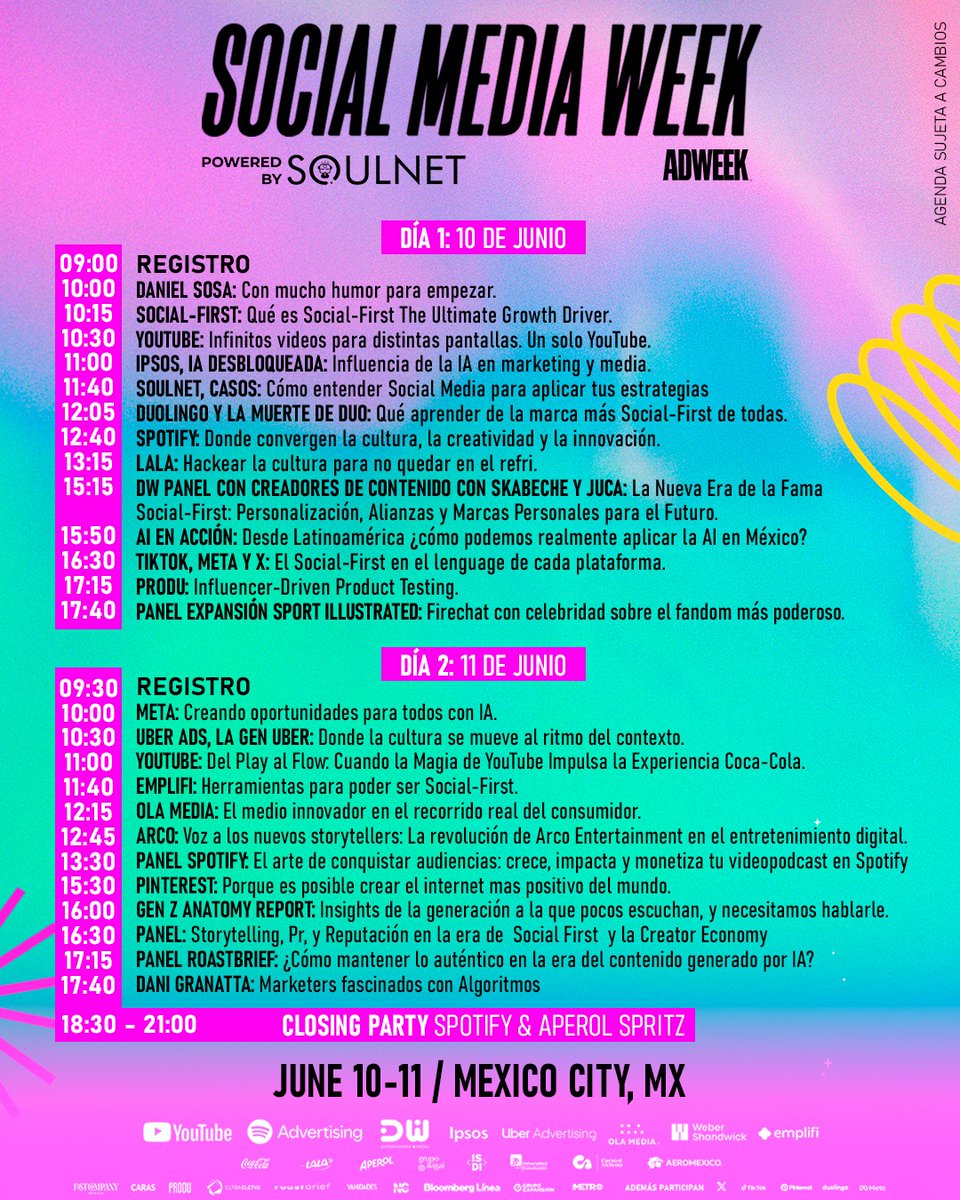 📍Este 10 y 11 de junio, el Polyforum Siqueiros será sede de #SMWMexico 2025, donde el marketing digital, IA, redes sociales y entretenimiento se encuentran. ¡No te lo pierdas! 🎟️ Consigue tus accesos en bit.ly/4in8OMA
