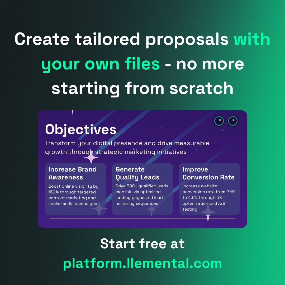 llemental's tweet photo. 💡 The LLeMental difference: Upload your presentation file and highlight the sections you want AI to update. One template setup = unlimited customized presentations.

Start free at https://t.co/8Uzhjfa8f1 https://t.co/bv3qPYXKLK