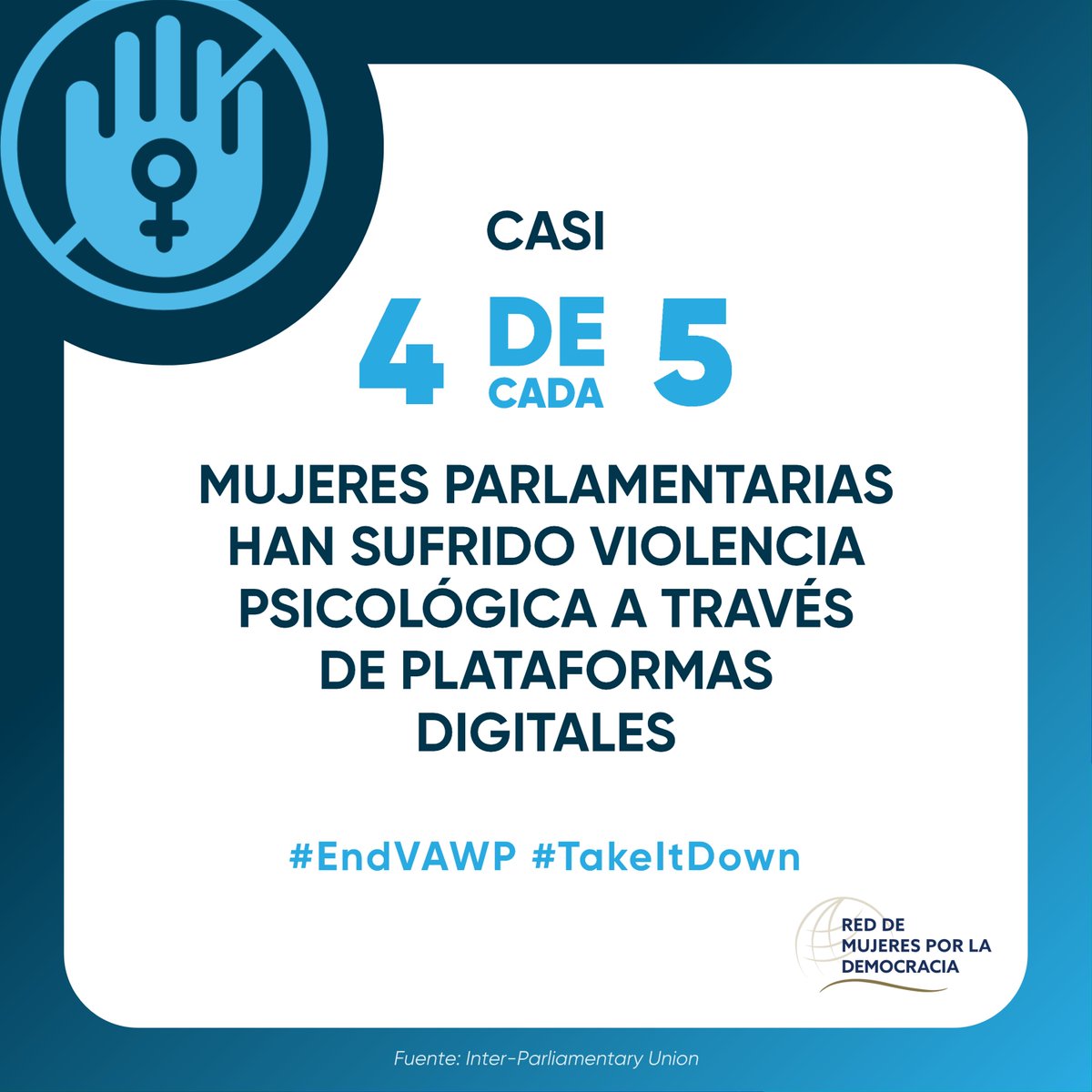 datalat's tweet photo. Desde @FundacionDatalat, como parte de la Red de Mujeres por la Democracia, hacemos un llamado para frenar la violencia digital contra mujeres en política:
1️⃣ Leyes efectivas
2️⃣ Tecnología segura
3️⃣ Justicia para las víctimas
4️⃣ Redes de colaboración/apoyo
✊🏽 #EndVAWP #TakeItDown https://t.co/VxIYWO9njg