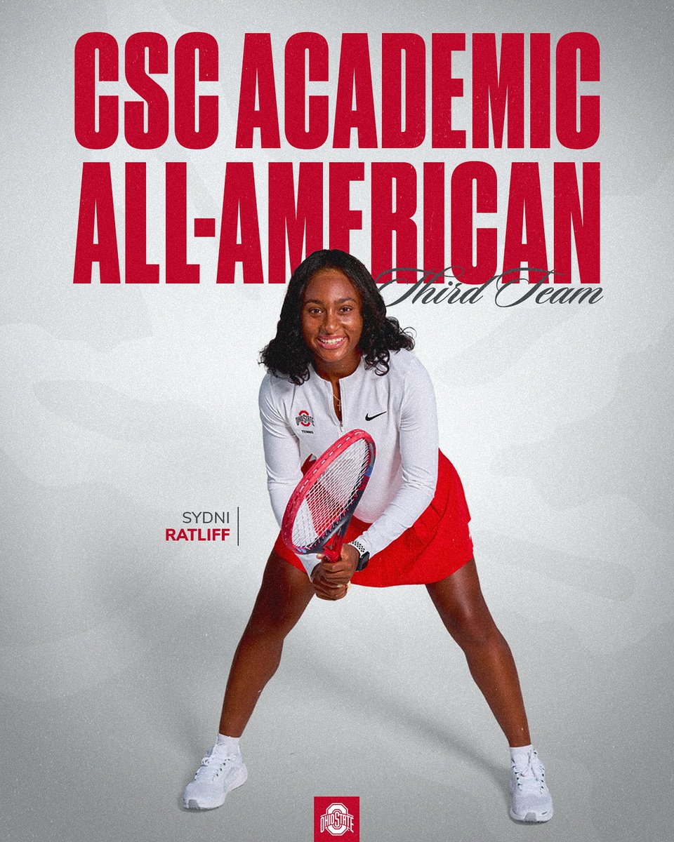 OhioStateWTEN's tweet image. Getting it done on the court and in the classroom🎾📚
Congrats to Sydni Ratliff who was named a CSC Third Team Academic All-American❗️
📰 bit.ly/3HsJCqo
#GoBucks
