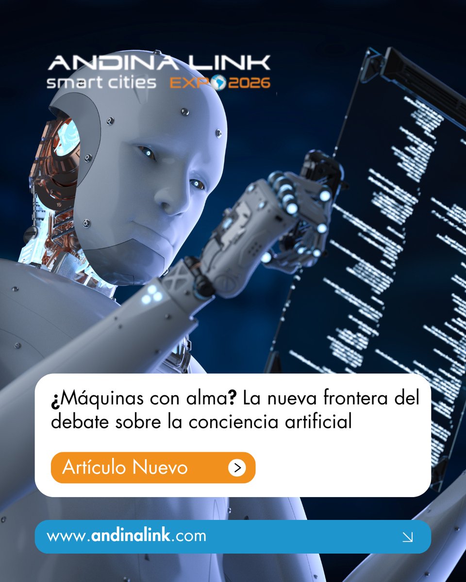 🤖 ¿Pueden las máquinas tener alma?
Descubre en nuestro nuevo artículo cómo este debate está redefiniendo los límites entre lo humano y lo artificial.

🔍 Lee el artículo completo ahora
👉andinalink.com/maquinas-con-a…