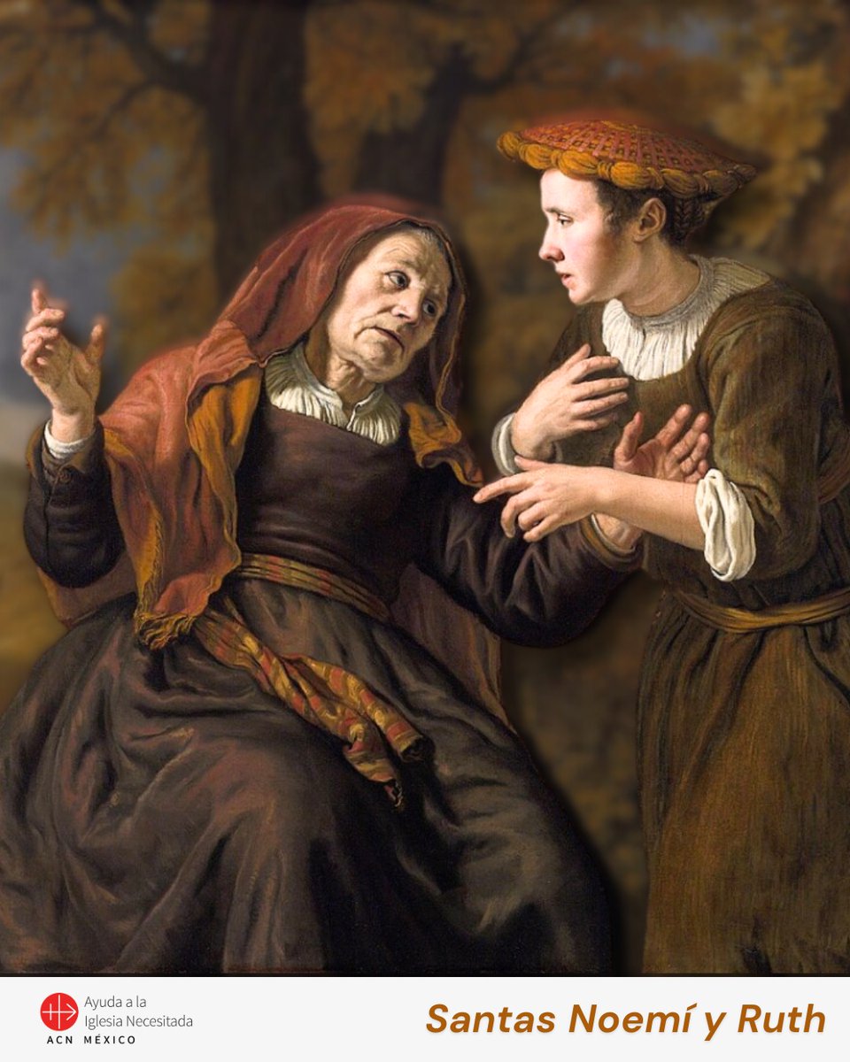 ✨Santa Ruth y Noemí son figuras del Antiguo Testamento que nos enseñan el valor de la fidelidad, el amor y la esperanza. Noemí, una mujer israelita, quedó viuda en tierra extranjera, al igual que su nuera Rut. Aunque Noemí le pidió que regresara con su pueblo, Rut decidió