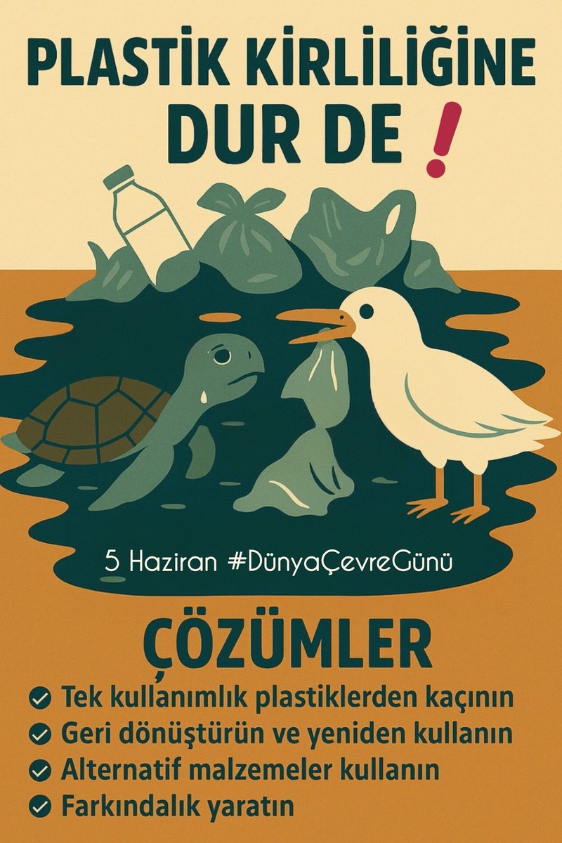 5 Haziran Dünya Çevre Günü 

#PlastikKirliliğiniYenelim
