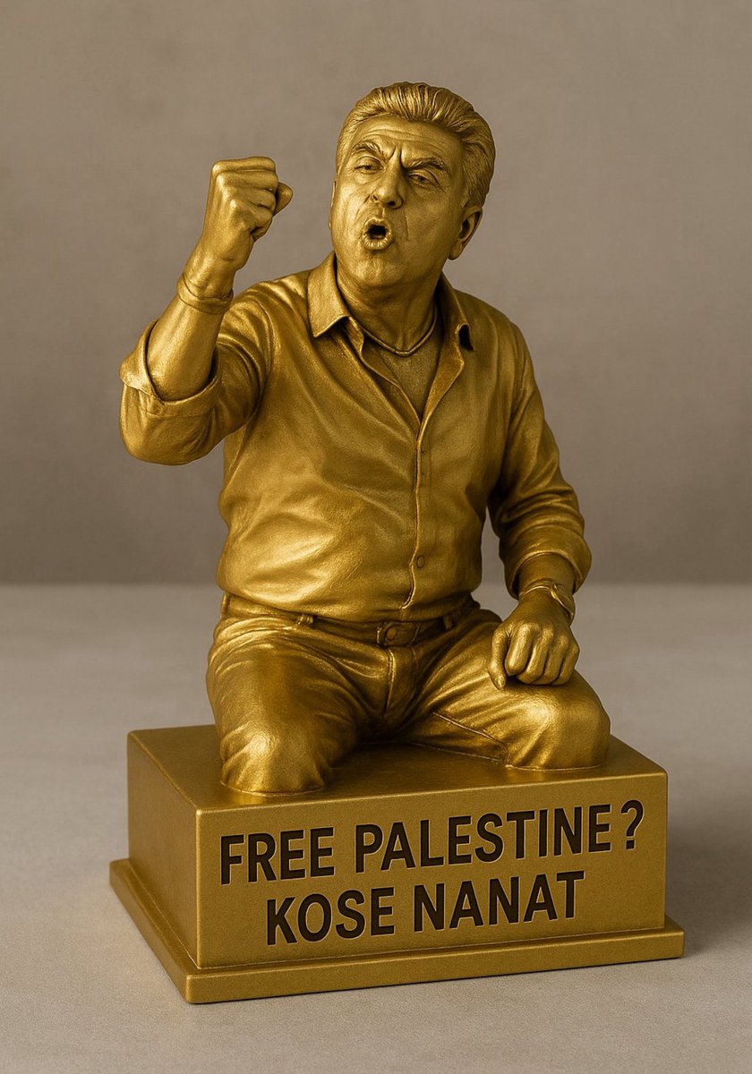 اينم تنديس طلايي تقديم به همه دوستان عزيزى كه بيشتر از همه، ميرينند به فلسطين مظلومِ كون نشور🥴✌🏼🌹💙🇮🇱
#فلسطين_كص_ننت 
#اسراييل
#اسراييل_دوستت_داريم