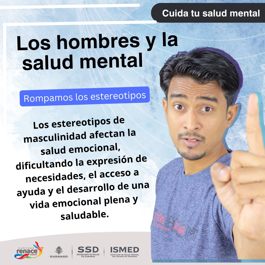 Los hombres y la #SaludMental, rompamos los estereotipos que afectan la salud emocional.