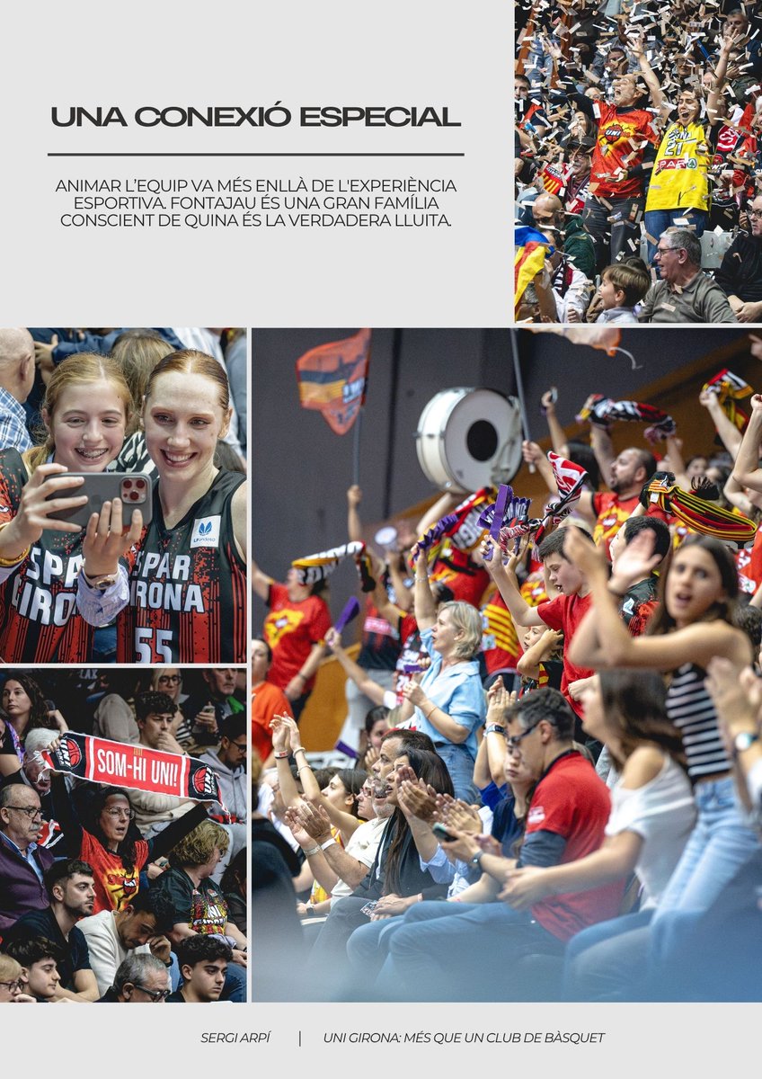 📸Per un treball de la universitat he creat "UNI GIRONA: MÉS QUE UN CLUB DE BÀSQUET", un minireportatge fotogràfic amb el qual visibilitzar la importància del club més enllà de l'esport.

Era just publicar-ho. Un agraïment al club i a l'afició 😊

Enllaç: issuu.com/sergiarpi/docs…