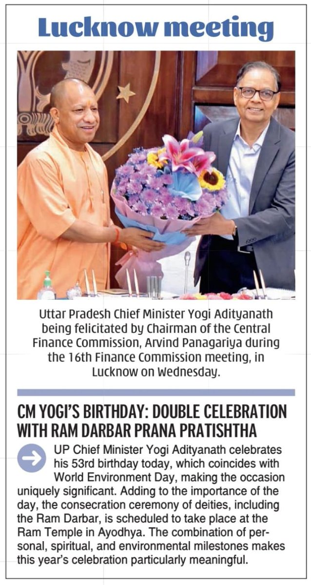 AhteshamFIN's tweet photo. #मुख्यमंत्री जी को #जन्मदिन 🎂की हार्दिक बधाई और #शुभकामनाएं🌷
#First_India 🇮🇳
@myogiadityanath
@myogioffice