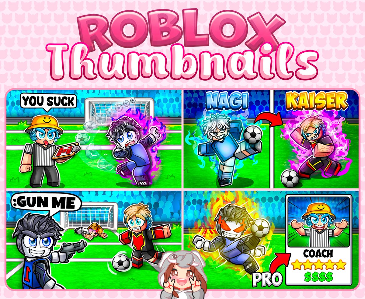 ✨ My recent roblox thumbnails ✨

Open for comms!! 📩 (DM)

🔁 #RT  or ❤️ #FAV are greatly appreciated!

#ROBLOX | #RobloxDev | #robloxart | #thumbnail