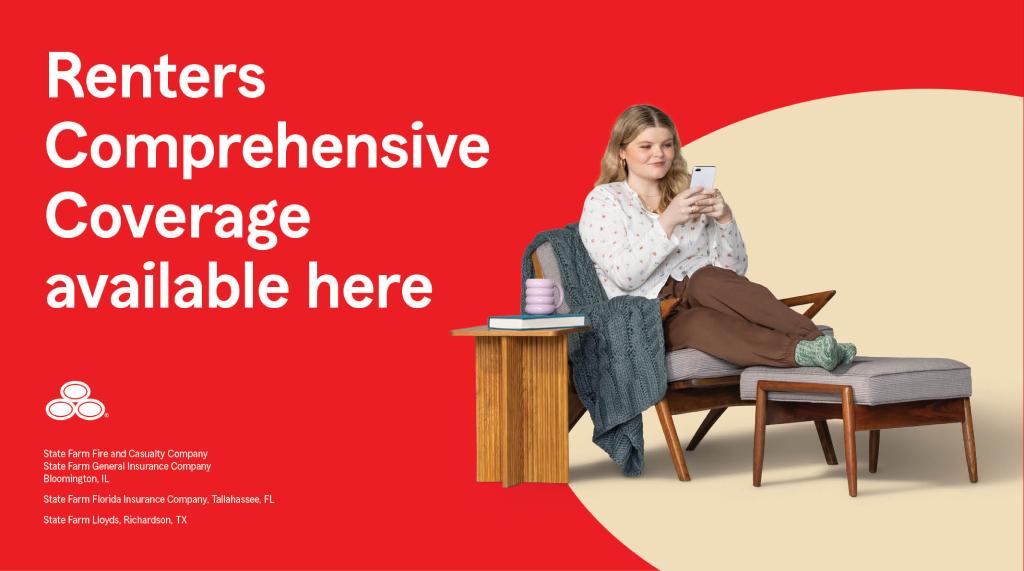 gyyoRenee's tweet photo. State Farm Renters Comprehensive Coverage helps protect personal belongings – even when they are outside the home. Contact me to learn more. #GoodNeighbor https://t.co/pTvSYMcctQ
