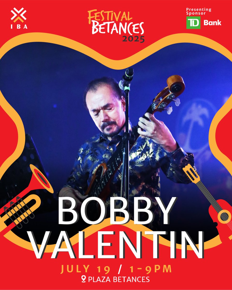 The legendary Bobby Valentin, a founding member of the iconic Fania All-Stars and forever known as "El Rey Del Bajo," is taking the stage at Festival Betances!

🗓️ Saturday, July 19
📍 Plaza Betances
⏰ 1–9 PM
🎟️ brnw.ch/21wTa4I