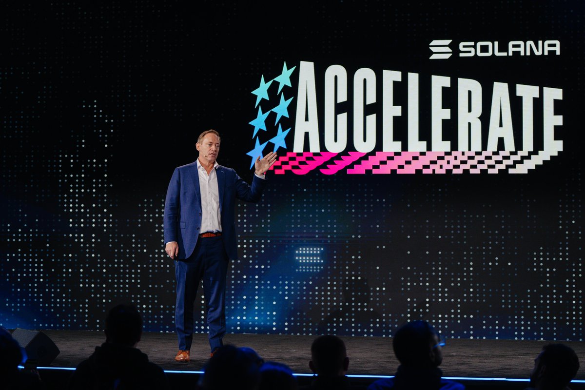 solana's tweet image. Solana is becoming the blockchain of choice for internet capital markets — open, highly liquid, and built for velocity.

Highlights from Kraken, Fidelity, r3, and more at Accelerate 🧵