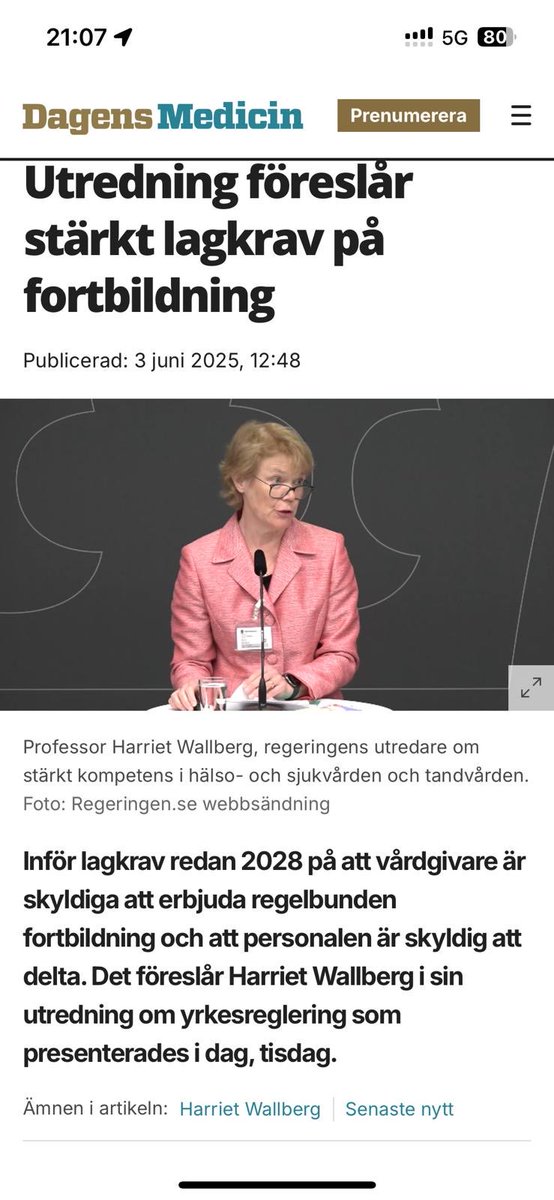 Harriet Wallberg (@harrietwallberg) on Twitter photo Överlämnade min utredning ”Stärkt patientsäkerhet genom rätt kompetens” till minister <a href="/AckoAnkarberg/">Acko Ankarberg J</a> Glädjande med många positiva kommentarer. Överlämnade min utredning ”Stärkt patientsäkerhet genom rätt kompetens” till minister <a href="/AckoAnkarberg/">Acko Ankarberg J</a> Glädjande med många positiva kommentarer.
