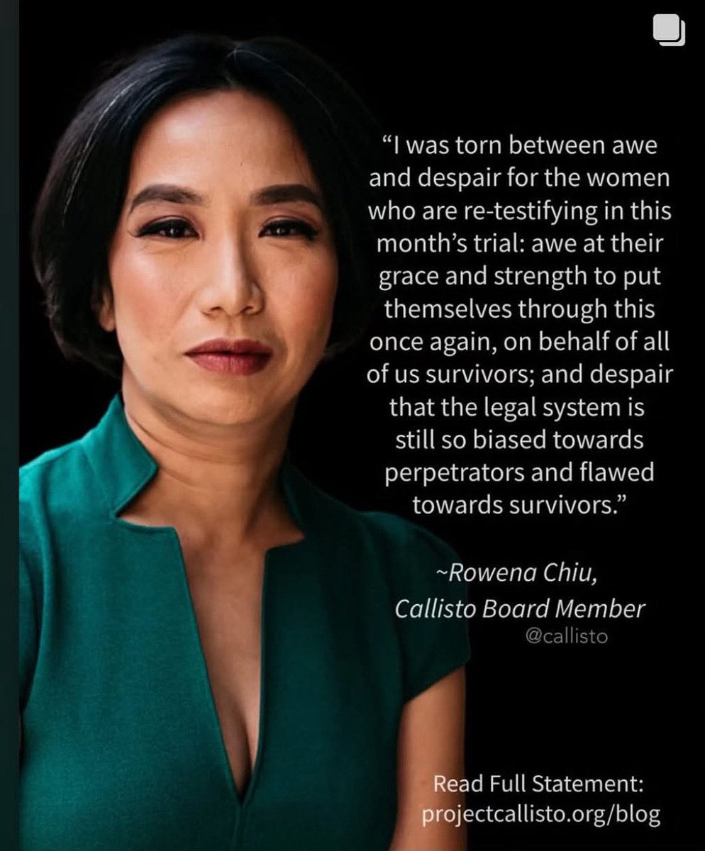 Jury deliberations started yesterday. My love and solidarity are with: Jessica Mann, Kaja Sokola &amp; Mimi Haley. Support survivors by donating to <a href="/callisto/">Callisto</a>