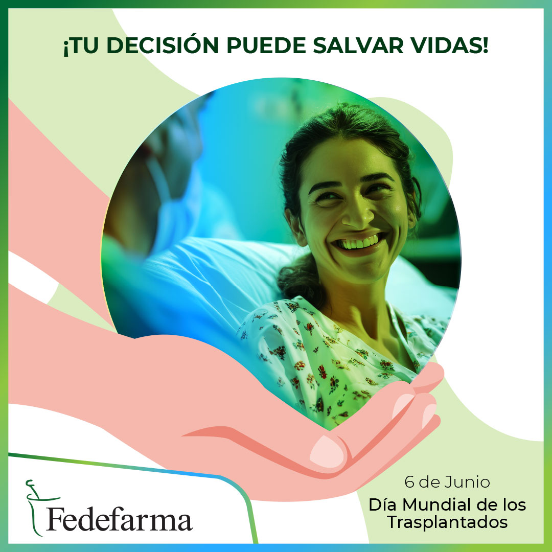 Los Trasplantes Salvan y Transforman Vidas.
Reconocemos la crucial importancia del seguimiento médico y los medicamentos post-trasplante para asegurar el bienestar del paciente.

Hablemos sobre la donación. 💙

#Fedefarma #DíaDelTrasplante #DonaciónDeÓrganos #EsperanzaDeVida