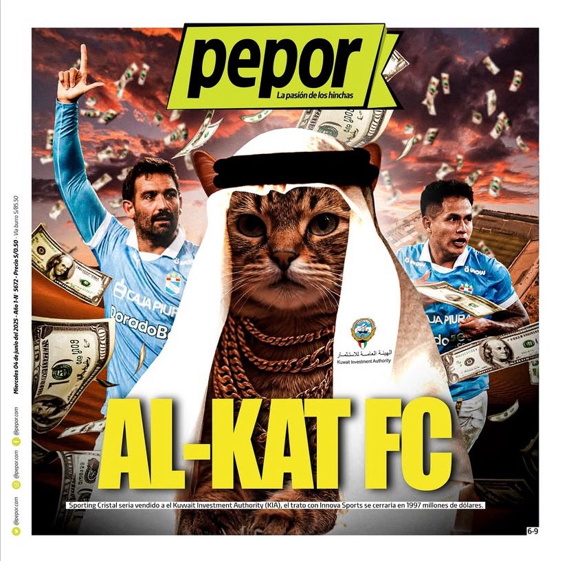 dgcervescero's tweet photo. Según mi @pepor_com en un universo alterno venden a mi Sporting Cristal

#sportingcristal #pepor https://t.co/STVxb7RucK