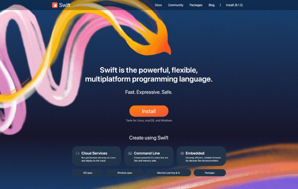Ojo nueva web de Swift!

swift.org