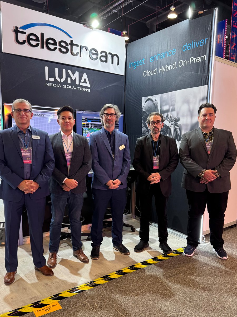 We’re live at #ExpoPantalla with our partner LUMA Media Solutions! 🎉

Visit our booth to discover the latest innovations in video solutions and learn how we’re shaping the future of media across Latin America.

#Telestream #ExpoPantalla2025 #Luma #VideoTechnology #LATAM #Tech