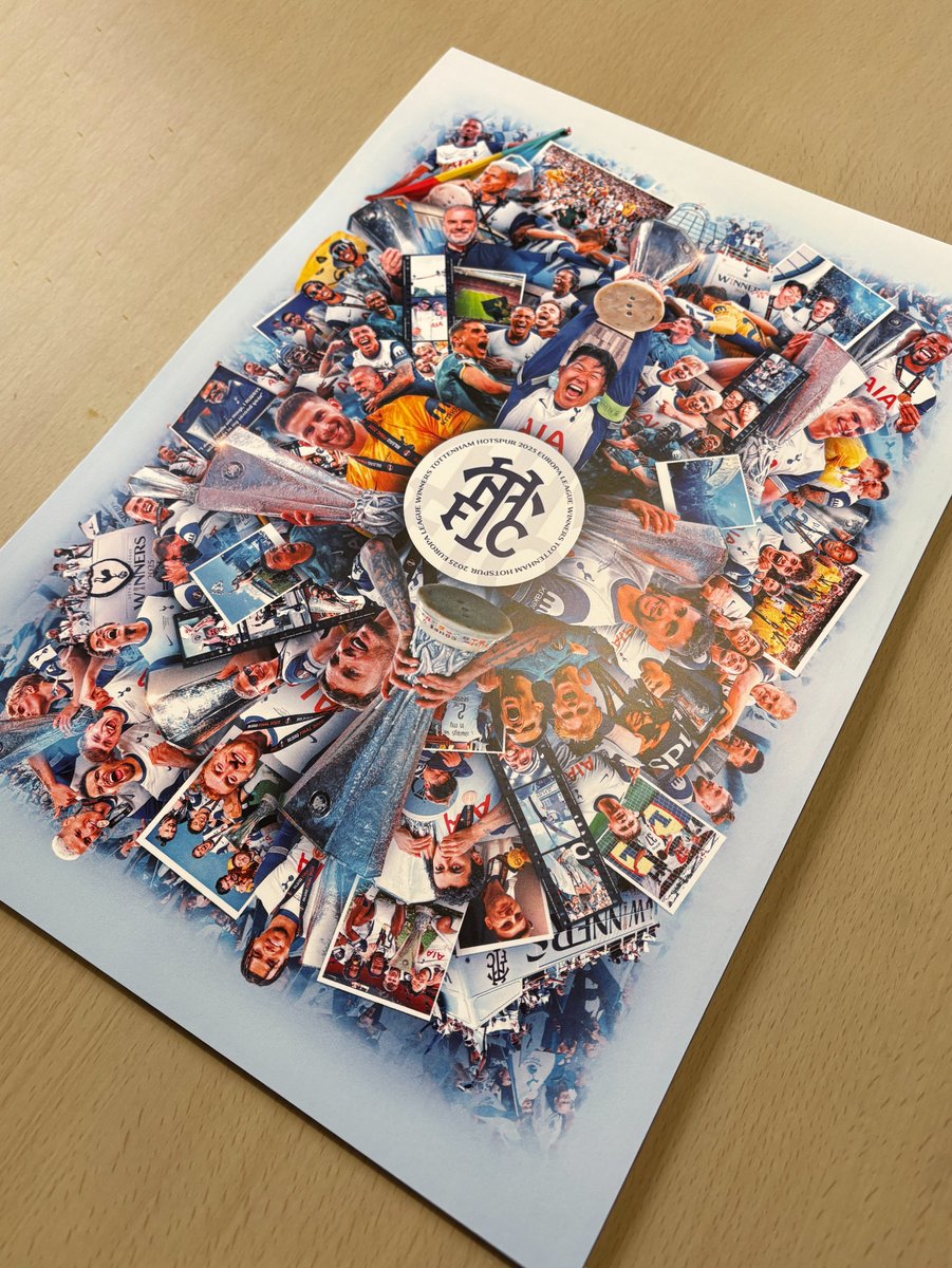 B3x_Graphics's tweet image. 🚨GIVEAWAY🚨
As promised, I have 10 A3 prints of my Spurs UEL winners artwork up for grabs. These are high quality, Giclee fine art prints.
Like, repost & comment “CHAMPIONS” to enter. 1 entry per person.
10 winners chosen at random & DM’d on Saturday 7 June. ⚠️UK ONLY⚠️