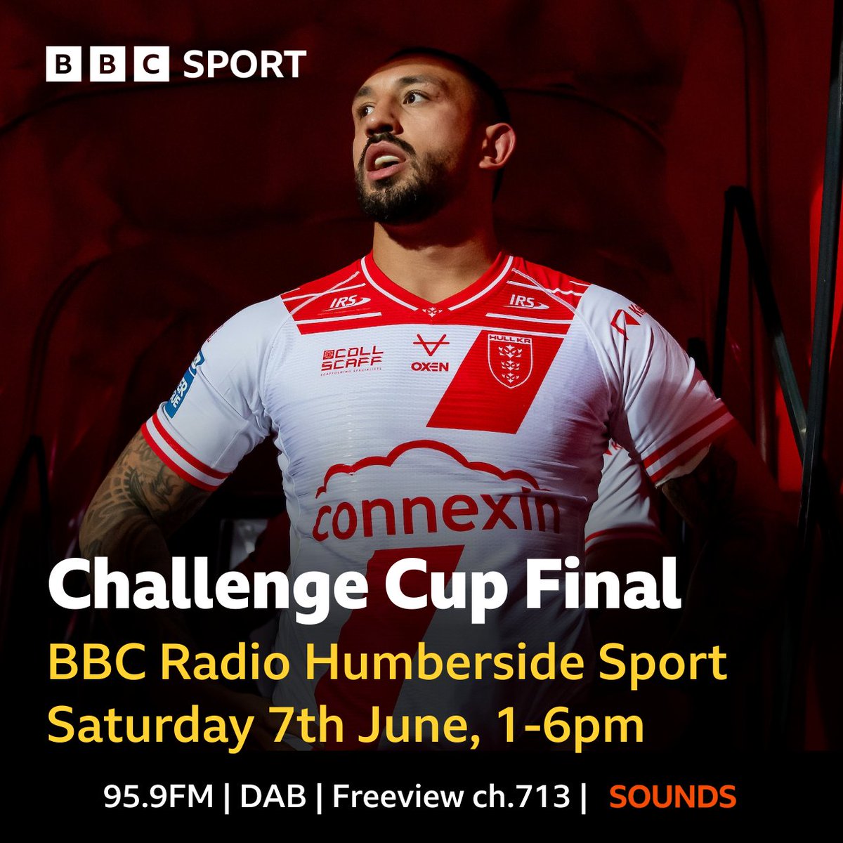 BBC Humberside (@radiohumberside) on Twitter photo ๐ CUP FINAL COVERAGE
๐ We will have extensive build-up & big-match commentary of <a href="/TheChallengeCup/">Betfred Challenge Cup</a> Final at <a href="/wembleystadium/">Wembley Stadium</a>.
โน๏ธ <a href="/hullkrofficial/">Hull KR</a> v <a href="/WarringtonRLFC/">Warrington Wolves</a>
๐ Saturday 1-6pm
๐ฃ๏ธ <a href="/RichardStead/">Richard Stead</a>, <a href="/Nick_pinko/">Nick Pinkney</a>, <a href="/jameshoggarth/">James Hoggarth</a> & Ollie Turner.
#UpTheRobins ๐ CUP FINAL COVERAGE
๐ We will have extensive build-up & big-match commentary of <a href="/TheChallengeCup/">Betfred Challenge Cup</a> Final at <a href="/wembleystadium/">Wembley Stadium</a>.
โน๏ธ <a href="/hullkrofficial/">Hull KR</a> v <a href="/WarringtonRLFC/">Warrington Wolves</a>
๐ Saturday 1-6pm
๐ฃ๏ธ <a href="/RichardStead/">Richard Stead</a>, <a href="/Nick_pinko/">Nick Pinkney</a>, <a href="/jameshoggarth/">James Hoggarth</a> & Ollie Turner.
#UpTheRobins