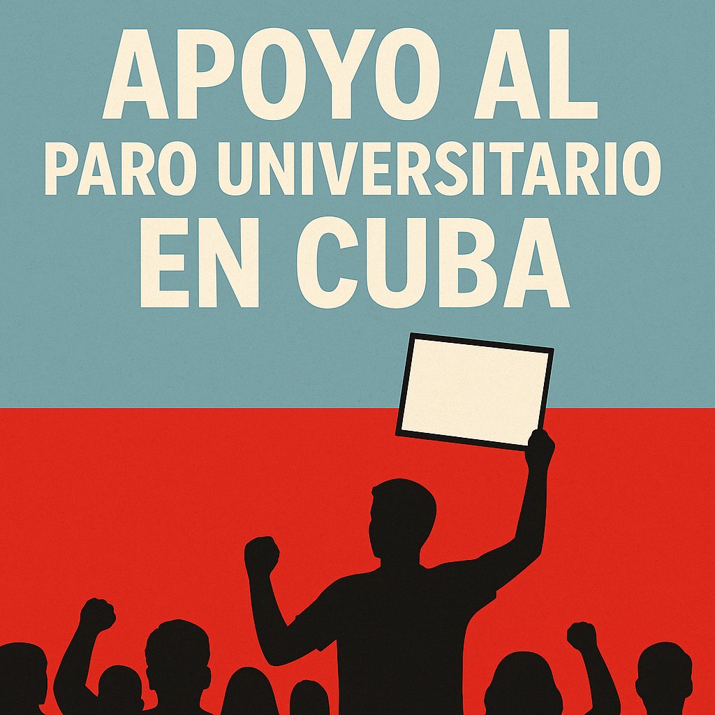 Todo mi apoyo al parón docente y al  parón de recargas desde el exilio en rechazo al tarifazo de ETECSA. #SOSCuba #JusticiaSocial #vivacubalibre
