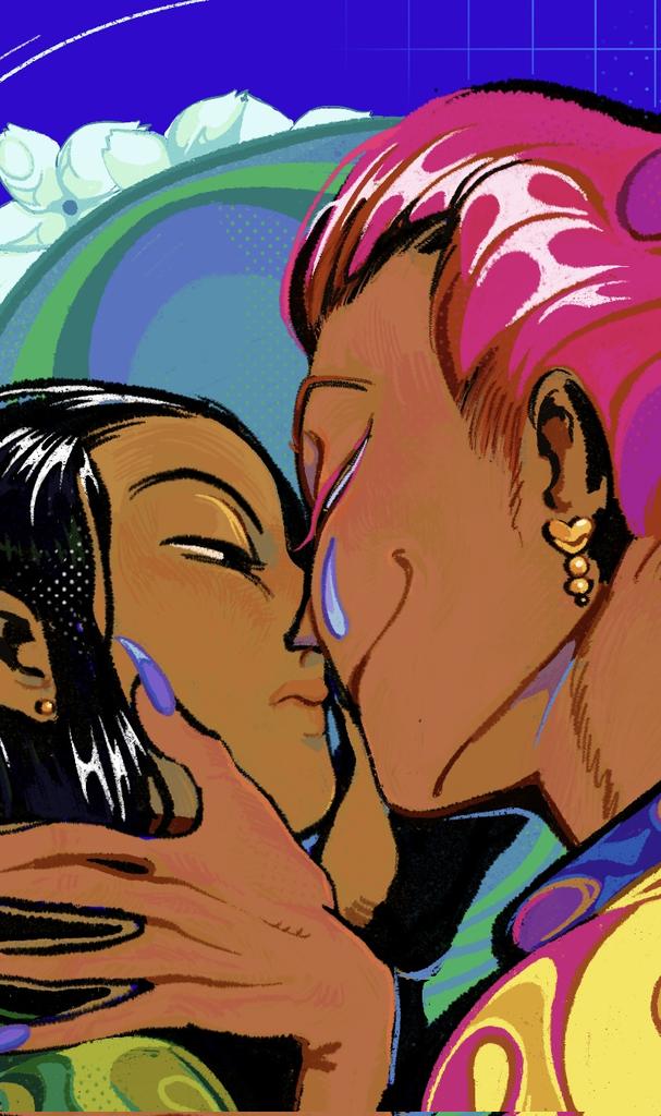 o_r_v_i_'s tweet image. its pride month so im back to the murder clown fiancées realness🤧🥰
#hxh
#hisoillu
#hisoka #illumi