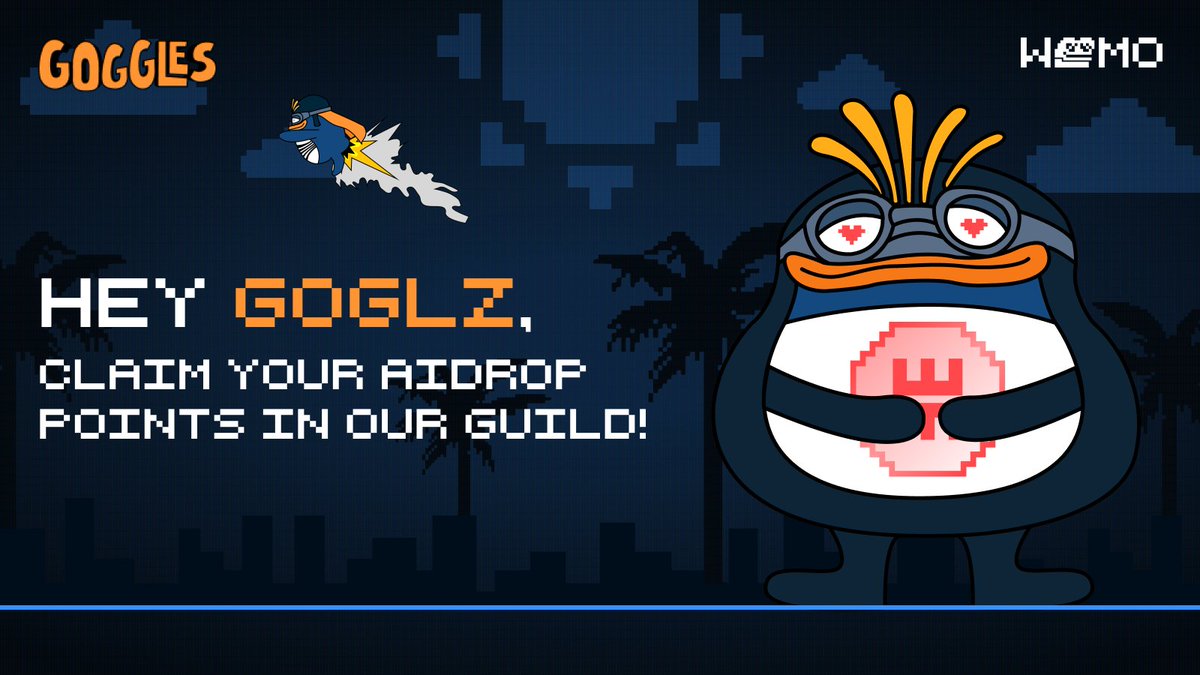 womofi's tweet image. Hey @GOGLZ_SONIC 👋

Snapshot of $GOGLZ holders taken today!
Head to our guild to claim +100 airdrop points, convertible to $WoMo in 3 weeks.

Rules:
✅ Hold 250+ $GOGLZ
✅ Have our GM womo guild role
✅ Like and repost this post

@guildxyz link is below 👇