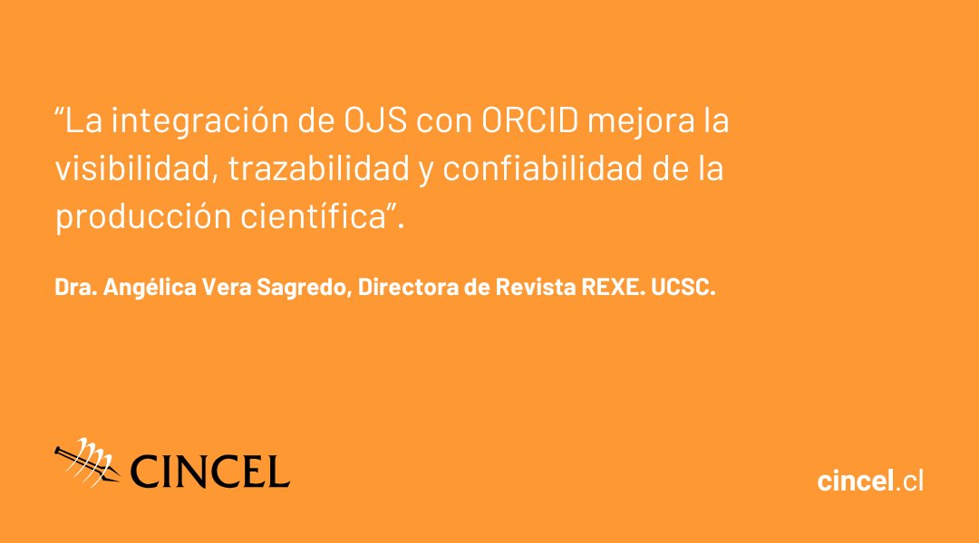 ¿Eres editor o editora de una revista científica?
Conecta tu plataforma #OJS con #ORCID y asegura la verificación de metadatos y colaboradores/as.
💡 ¡Mejora la calidad y transparencia de tus publicaciones!
Lee más aquí 👉 cincel.cl/noticias/132-n…