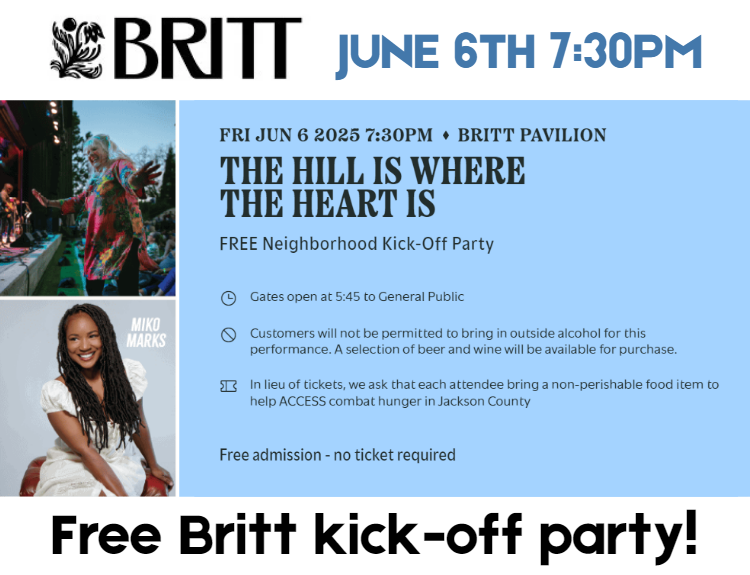 oregonfordteam's tweet photo. Celebrating the start of the Britt 2025 season at their fundraiser party!🎉🎶 Bring non-perishable food to donate to Access and enjoy live music and good company! #Britt2025 #FundraiserParty #SupportLocalCauses 🍲🎵 https://t.co/AuWwSFIoDv