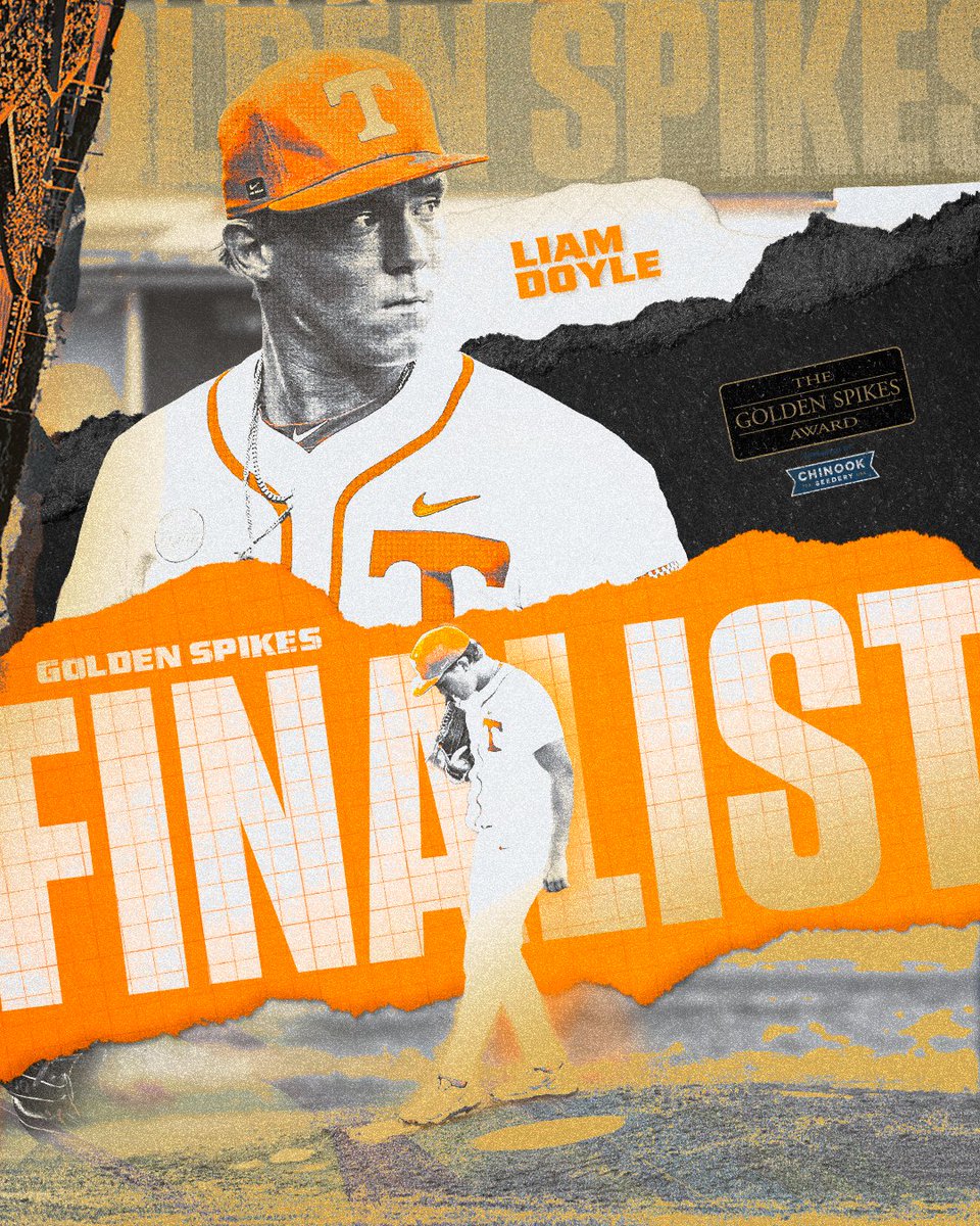 Tennessee Baseball (@vol_baseball) on Twitter photo The man with the golden left arm is a <a href="/USAGoldenSpikes/">Golden Spikes Award</a> Finalist!
Details: 1tn.co/43MMyFA
#GBO๐ The man with the golden left arm is a <a href="/USAGoldenSpikes/">Golden Spikes Award</a> Finalist!
Details: 1tn.co/43MMyFA
#GBO๐