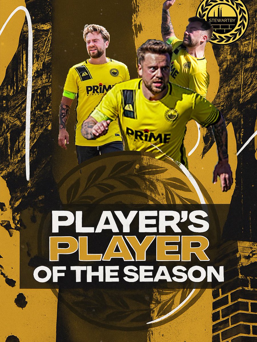 🗳 PLAYERS’ PLAYER OF THE SEASON 🏆

Voted by the squad. Earned with every game.

Our captain Lui Sarrington has led by example all year — on and off the pitch.
The respect from the dressing room says it all. 💛🖤

A true leader. A true baller.
Well deserved, skip 👏