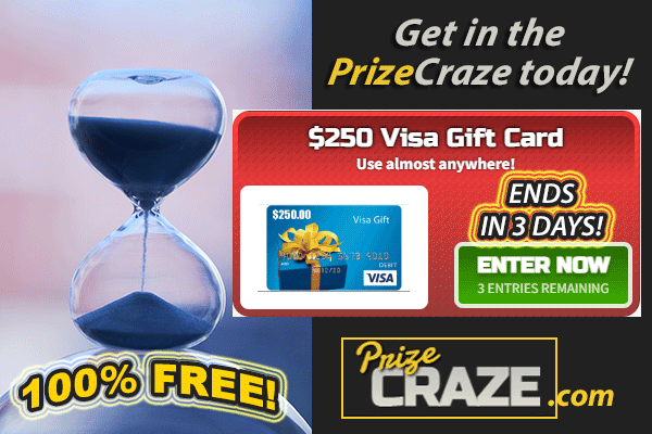 #GiveawayAlert
⏳In just 3 days, one lucky #winner will walk away with a $250 Visa Gift Card!🎁

If you 💝LOVE #winning FREE PRIZES...
👇
Get in the PrizeCraze today: ow.ly/3wEY50W4gQZ