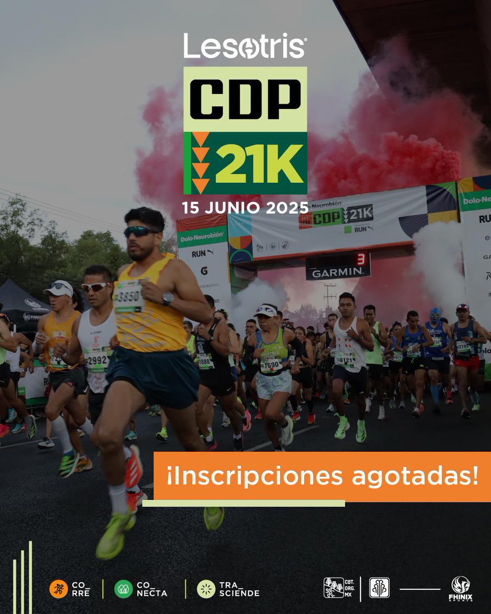 ¡Inscripciones Agotadas para la Carrera Día del Padre 21K 2025!
¡Atención, corredores! Queremos informarles con gran entusiasmo que los registros para la Carrera Día del Padre 21K 2025 se han agotado por completo.