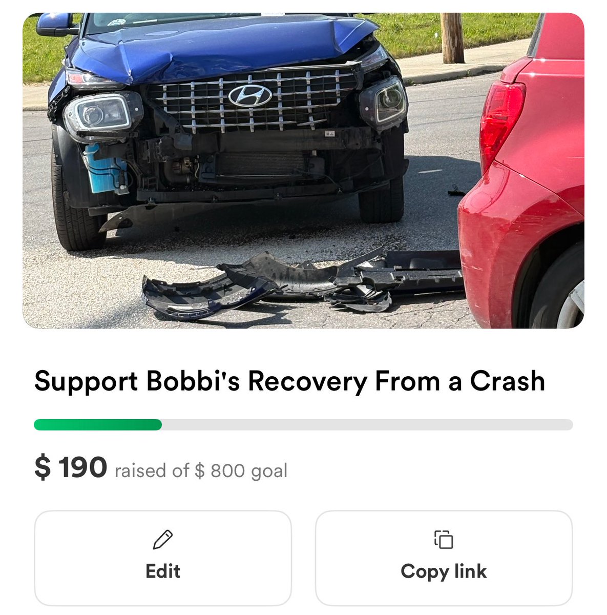 Bobbi Caitlyn (@bawbicai) on Twitter photo You may know, I was in an accident- spent the last few days stressing about it, that stress has extended as <a href="/xxShawntaxx/">dee π€π₯</a> & her wife (cousins), & my mother all got hit with car issues today as well. Both of our households donβt have cars now. We are missing work. Asking for help. You may know, I was in an accident- spent the last few days stressing about it, that stress has extended as <a href="/xxShawntaxx/">dee π€π₯</a> & her wife (cousins), & my mother all got hit with car issues today as well. Both of our households donβt have cars now. We are missing work. Asking for help.