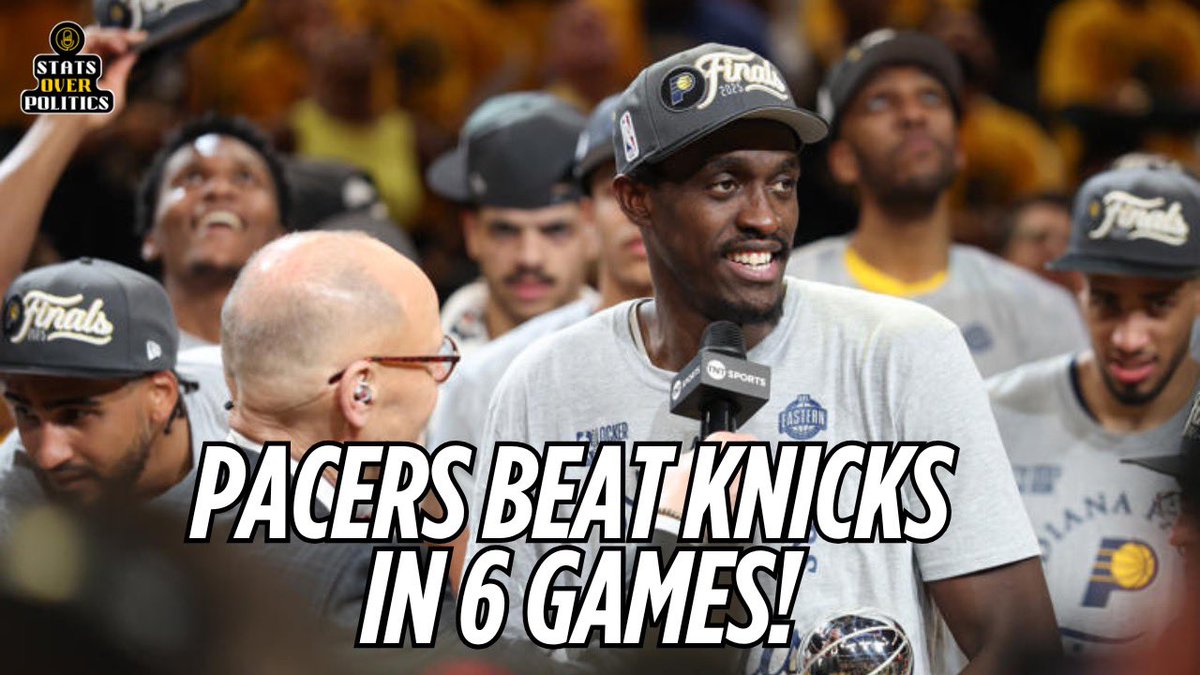 Pacers Eliminate the Knicks in Game 6 to Advance to the NBA Finals
youtu.be/83BeumpAF9E
#YesCers #NBAFinals #nbax #statsoverpolitics