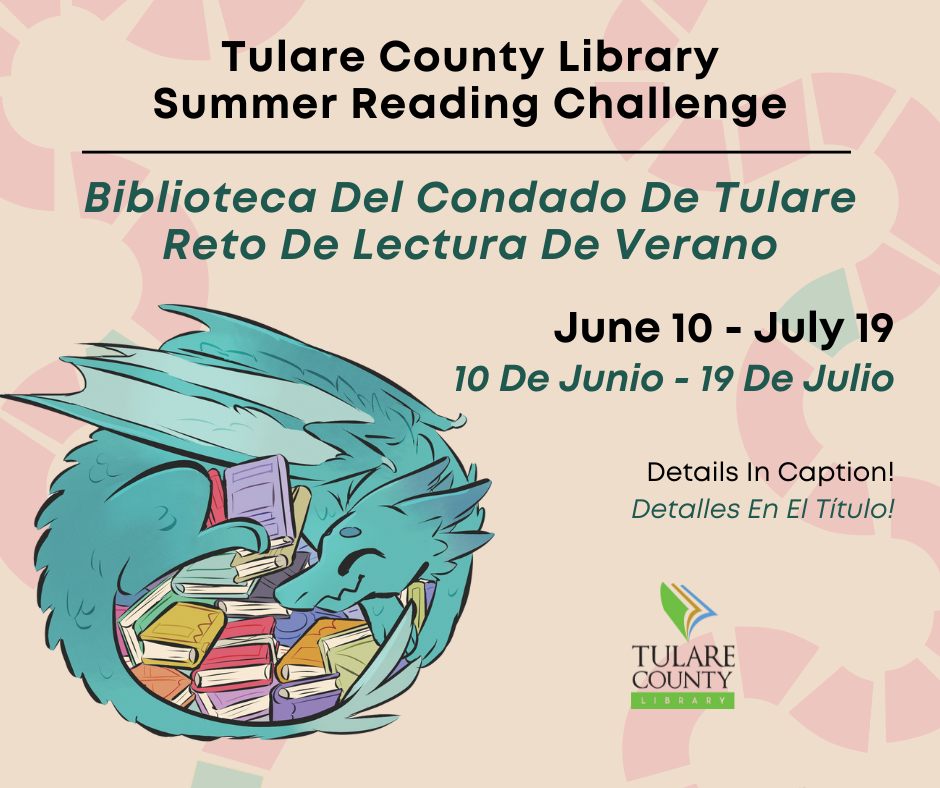 CountyofTulare (@countyoftulare) on Twitter photo "Level Up" With the Library's Summer Reading Challenge! Read the whole story and sign up at ow.ly/yTuB50W3Fxf.
___
Sube De Nivel en Tu Biblioteca: ow.ly/VExR50W3Fxa.
#TulareCounty #readingchallenge <a href="/TulareCountyLib/">Tulare County Library</a> "Level Up" With the Library's Summer Reading Challenge! Read the whole story and sign up at ow.ly/yTuB50W3Fxf.
___
Sube De Nivel en Tu Biblioteca: ow.ly/VExR50W3Fxa.
#TulareCounty #readingchallenge <a href="/TulareCountyLib/">Tulare County Library</a>