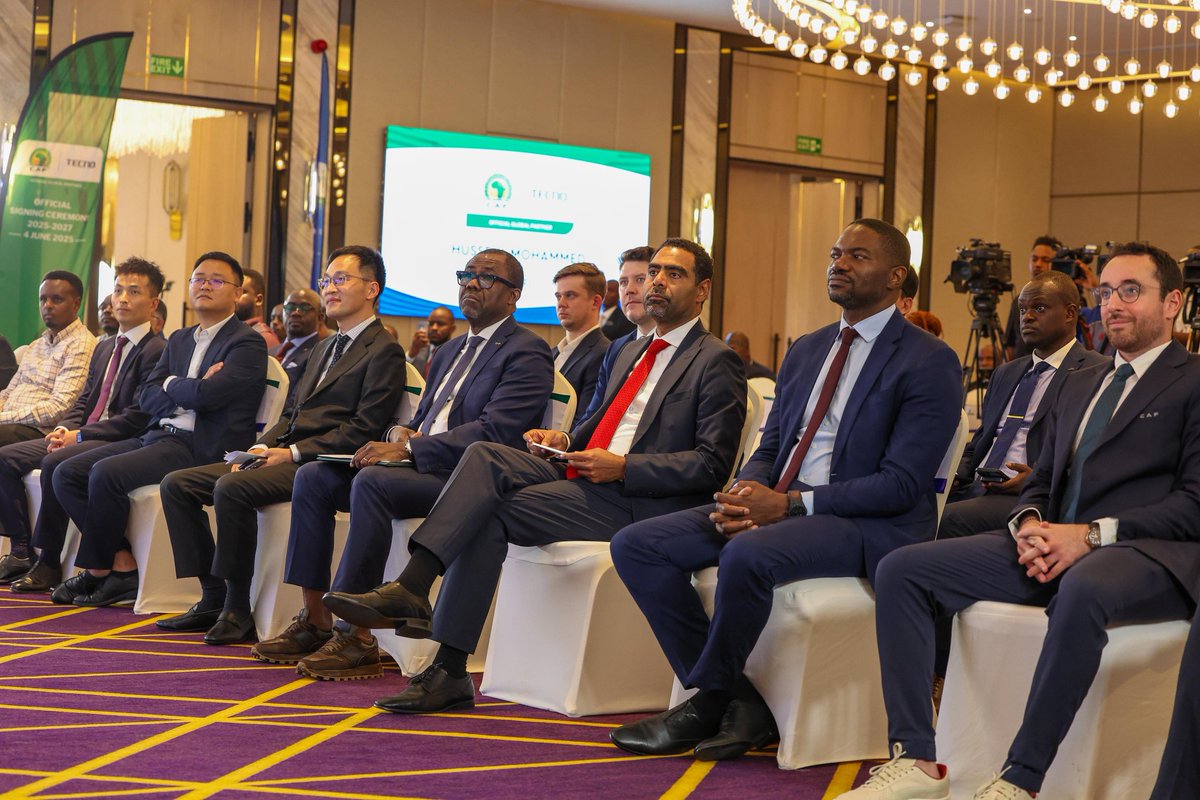 This evening, I joined CAF General Secretary Veron Mosengo-Omba at the official signing ceremony welcoming TECNO Mobile as a global partner of TotalEnergies AFCON 2025 and 2027.

This partnership reflects the vital role technology continues to play in the growth and