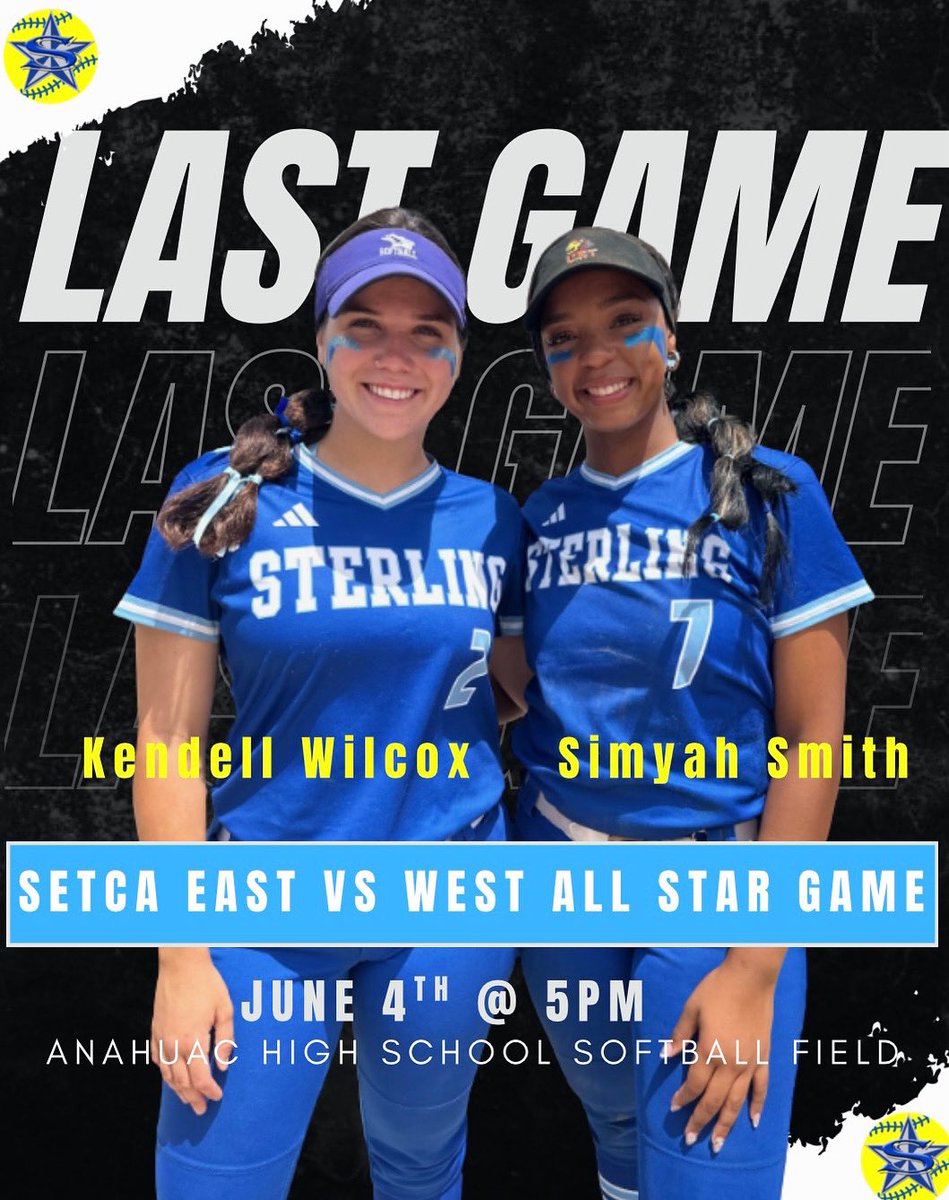 🎉 One last ride! Proud moment as our seniors take the field one final time representing the Sterling Lady Rangers at the TECTA All-Star Game! 💙🥎Thank you for the memories, the hustle, and the heart. Once a Ranger, always a Ranger! #SterlingSoftballPride #AllStarSenior