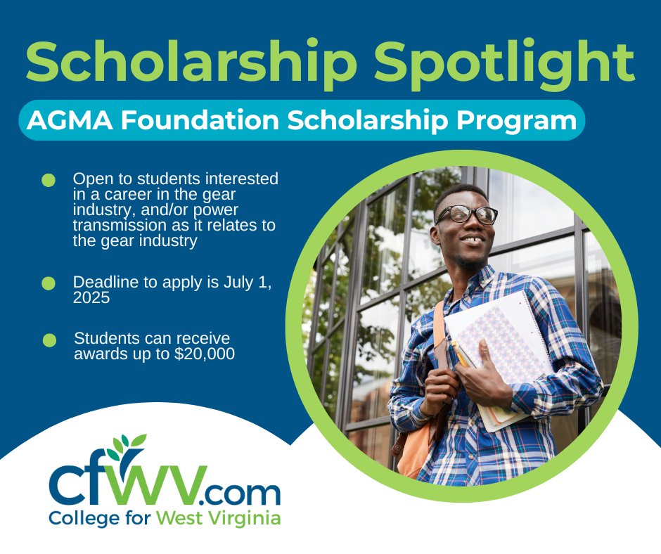 The AGMA Foundation Scholarship Program is open to students interested in a career in the gear industry, or power transmission as it relates to the gear industry. Applications are due by July 1, 2025. For more information, visit agmafoundation.org/our-work/schol….