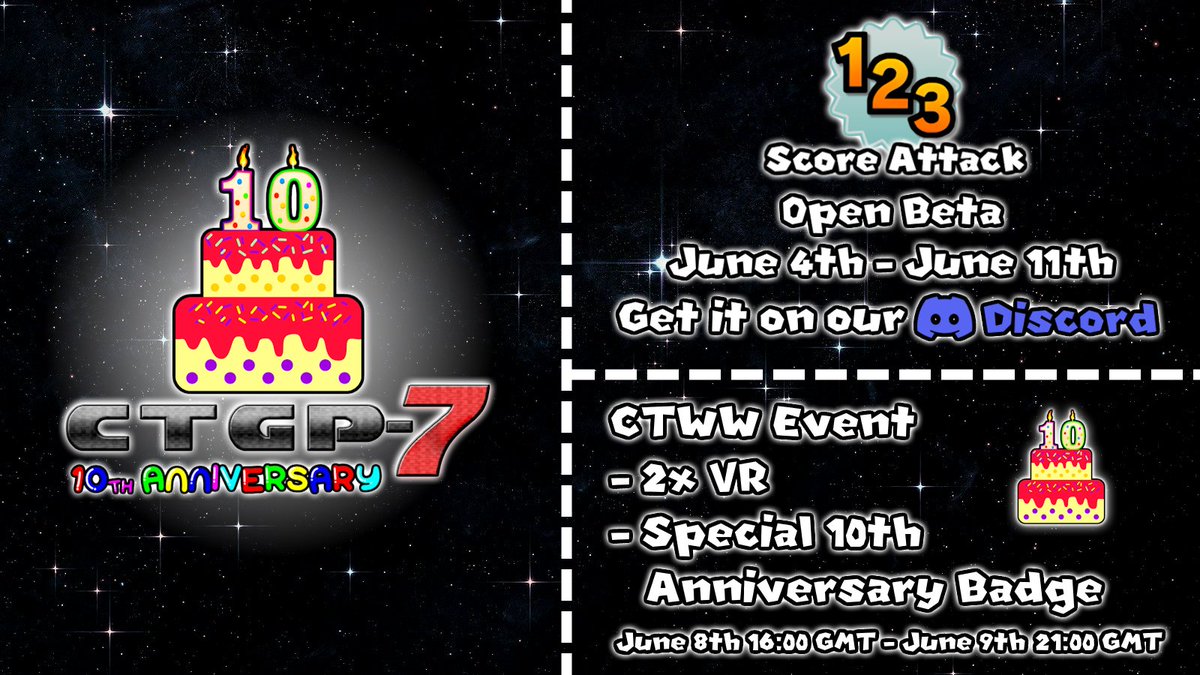 Hello everyone! How's it going? Are you excited for the launch of the Switch 2? Today we are excited for something else: Around this date but 10 years ago, the first ever version of CTGP-7 was released to the public! We have prepared a few things to celebrate this: