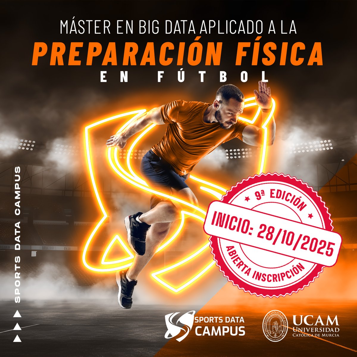 ⚽ ¡Prepárate para la 9ª Edición del Máster en Big Data Aplicado a la Preparación Física en Fútbol!

El fútbol moderno no solo se juega en el campo, también se decide en los datos. Descubre cómo las nuevas tecnologías están revolucionando la preparación física y optimizando cada