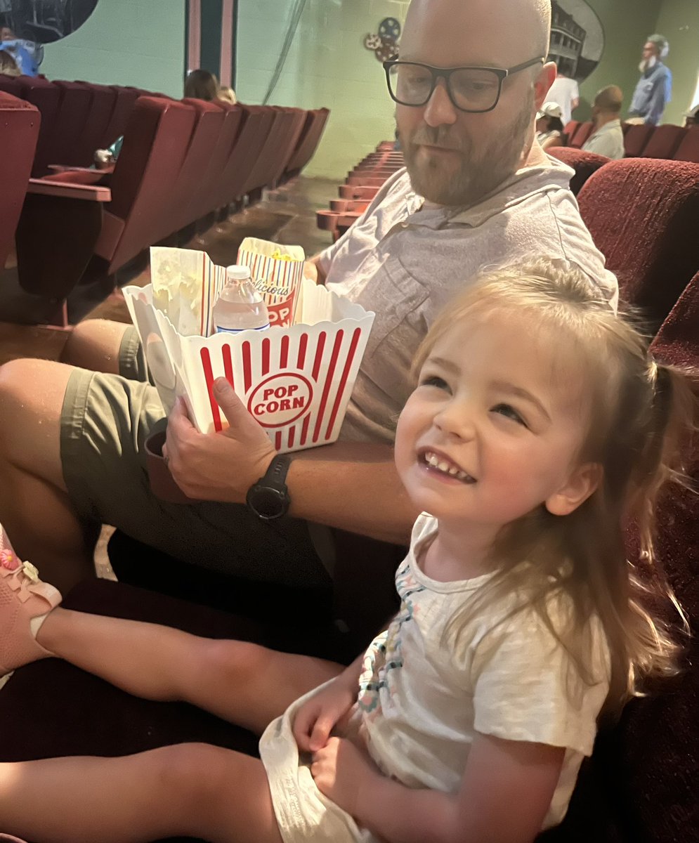 Took Stella to her first movie today.