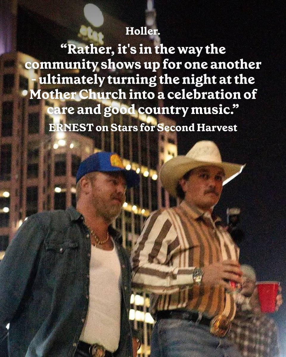 A night of acoustic gold lit up <a href="/theryman/">Ryman Auditorium</a> as <a href="/ernest615/">ERNEST</a> hosted Stars for Second Harvest, a benefit concert that not only showcased Nashville’s songwriting royalty but reminded everyone why country music continues to mean something deeper. ✨ 

MORE: holler.country/news/breaking/…